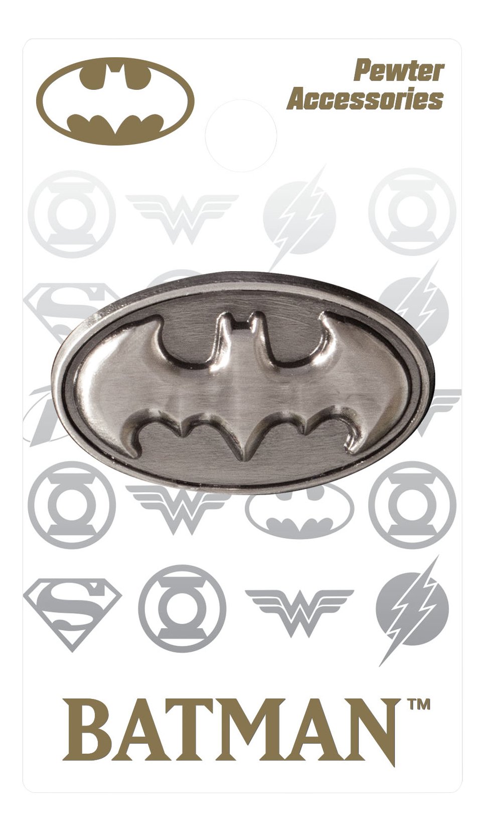 DC Comics Batman Logo Deluxe Pewter Lapel Pin