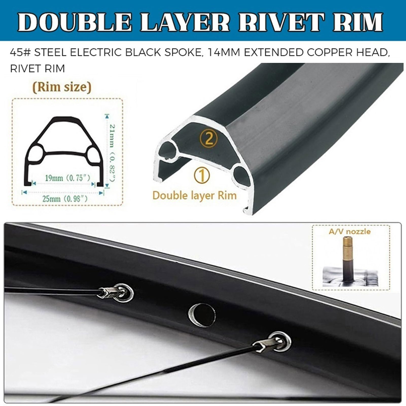 Set di ruote posteriori per mountain bike da 26 pollici 27,5" 29 er, cerchi in lega di alluminio QR 9 mm ruote freno a disco 32H bicicletta per 7-12 velocità