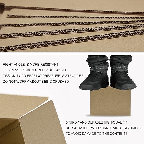 Miniatura 3 de KBG Cajas de envío de 6 x 6 x 6 pulgadas, paquete de 20 cajas de cartón corrugado marrón para envíos de pequeñas empresas