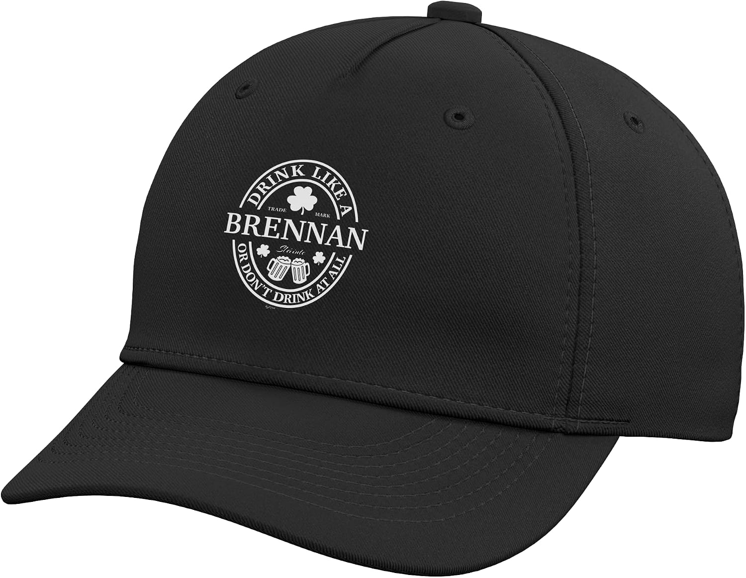 Drink Like A Brennan Shamrock St Patricks Day Adjustable Baseball Hat