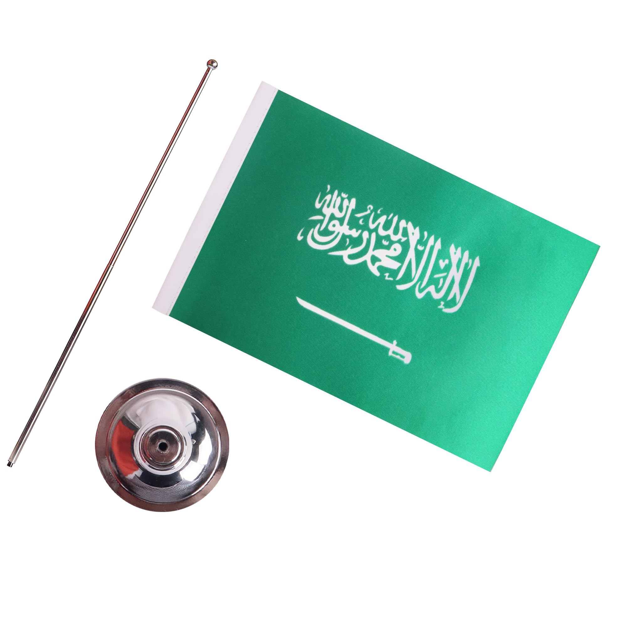 AZ FLAG Bandiera Da Tavolo Arabia Saudita 22x15cm Raso