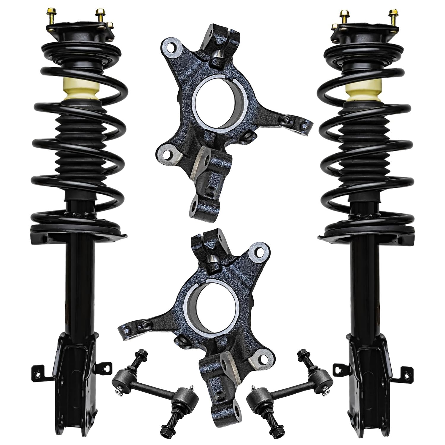 Detroit Axle - Front Steering Knuckles Sway Bar Links For 07-15 Lincoln MKX