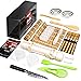 Sushi Making Kit, Delamu 22 in 1 Sushi Maker Bazooker Roller Kit with Bamboo Mats, Chef's Knife, Triangle/Nigiri/Gunkan Sushi Rice Mold, Chopsticks, Sauce Dishes, Rice Spreader, User Guide