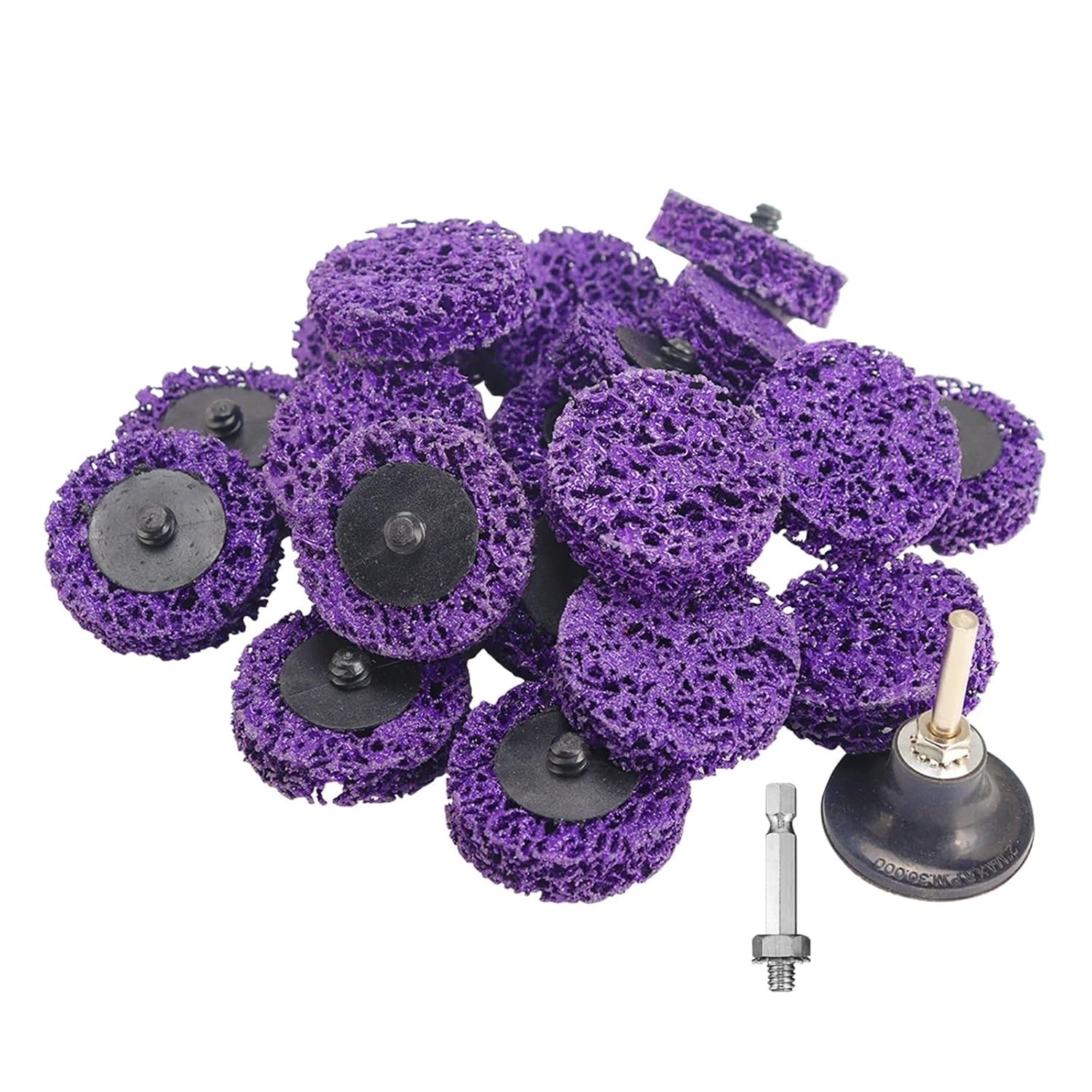22pcs Rust Remover Wheel Disc Abrasive Angle Grinding Wheel 50mm Grinding Disc Polishing Strip Disc Abrasive Wheels
