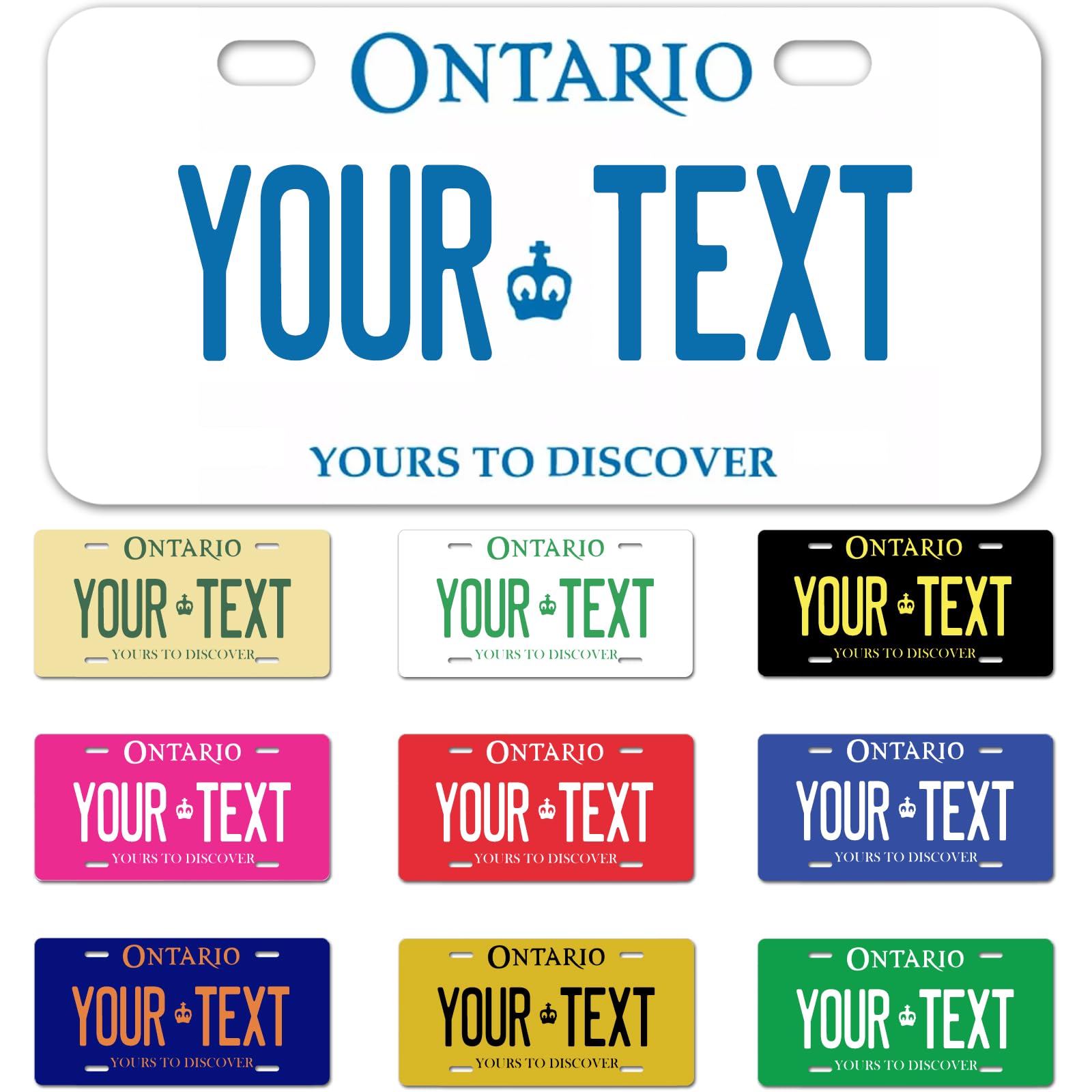 Ontario License Plate, 6"×12" Custom License Plate — view 21