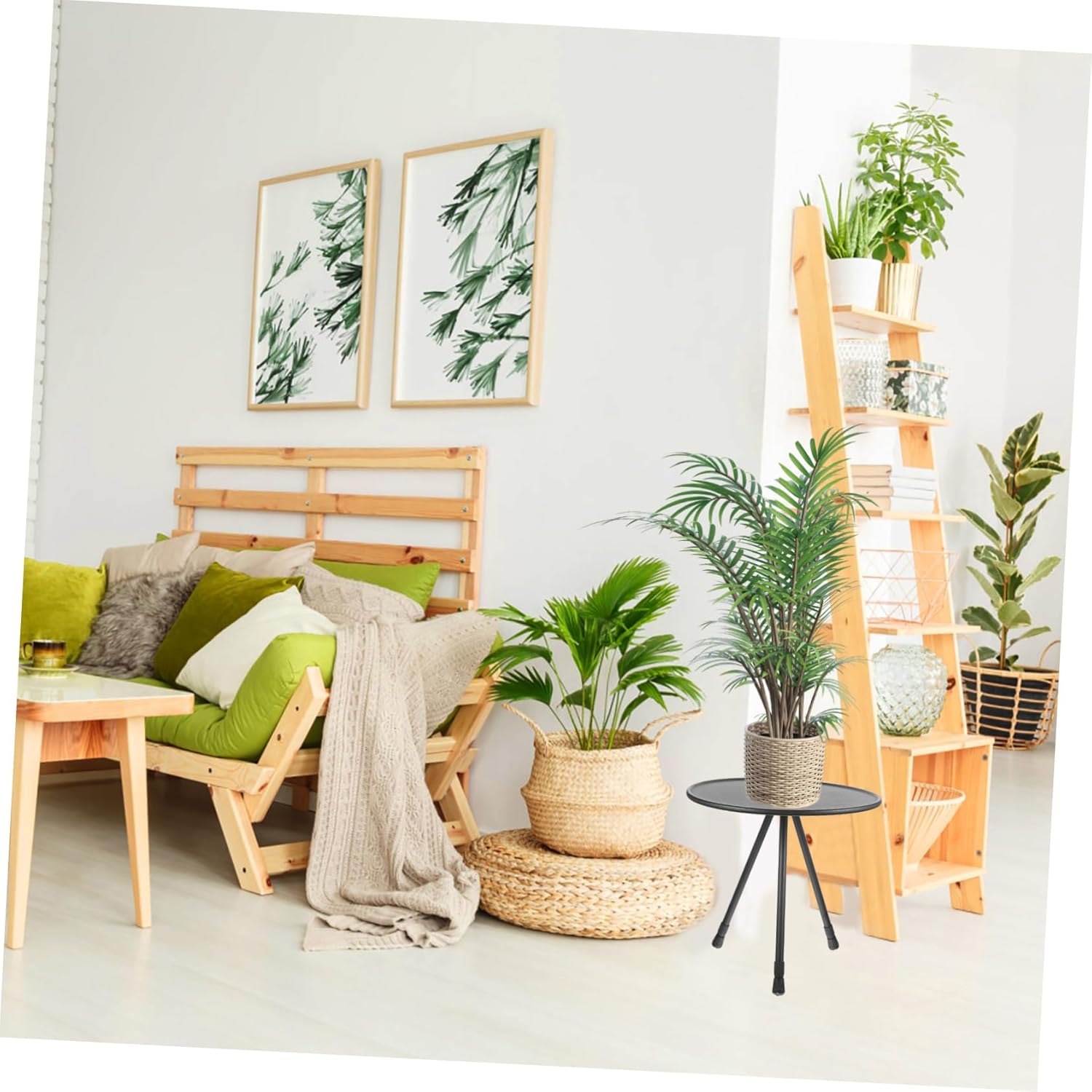 Indoor Plant Stand Aluminum Alloy Folding Stand Easy to Use Decorative Home Supplies for Air Plant