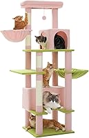 Vista 11 de PEQULTI Árbol para gatos grandes de 68 pulgadas para gatos grandes, torre alta resistente para gatos grandes de interior con percha superior extra