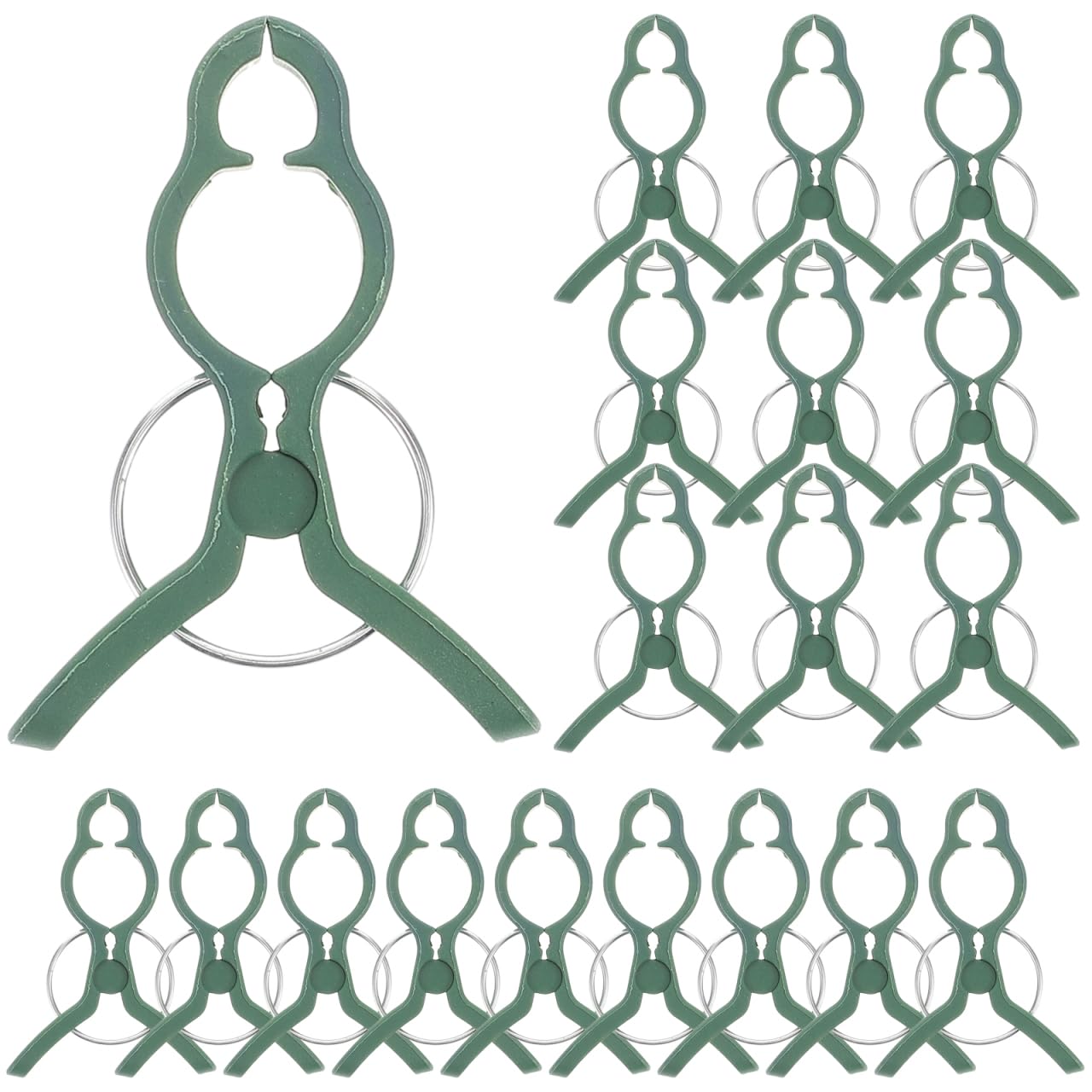 Didiseaon 50 Stück Pflanzenclips: Pflanzenklammern Groß Pflanzenclips für Kletterpflanzen Tomatenclips Klammern für Pflanzen Tomaten Orchideen und Gartenpflanzen