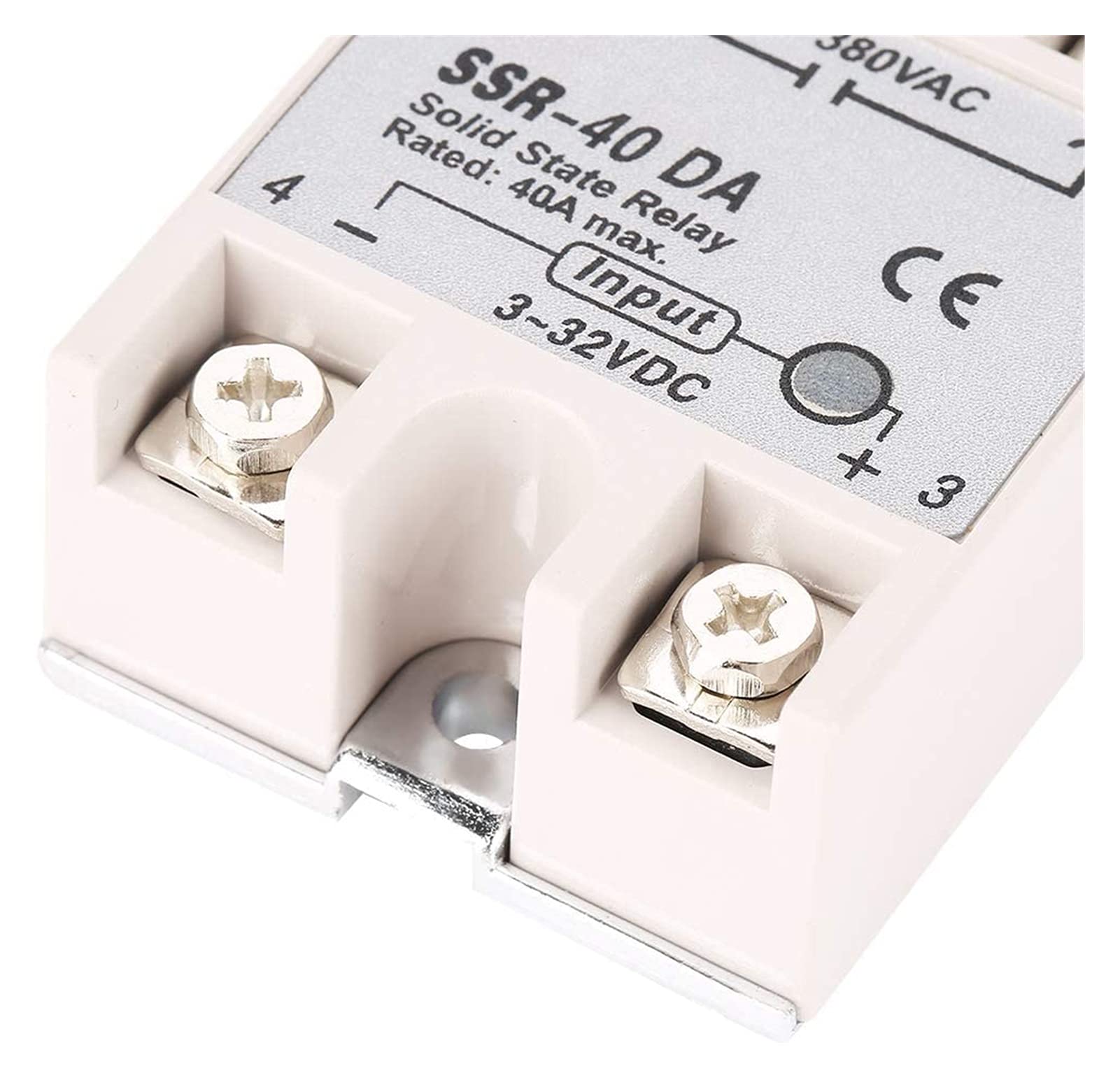 Relé SSR SSR-10DA SSR-25DA SSR-40DA 10A 25A 40A Módulo de estado sólido 3-32V Entrada DC 24-380V CA Relés de salida (SSR-25DA)