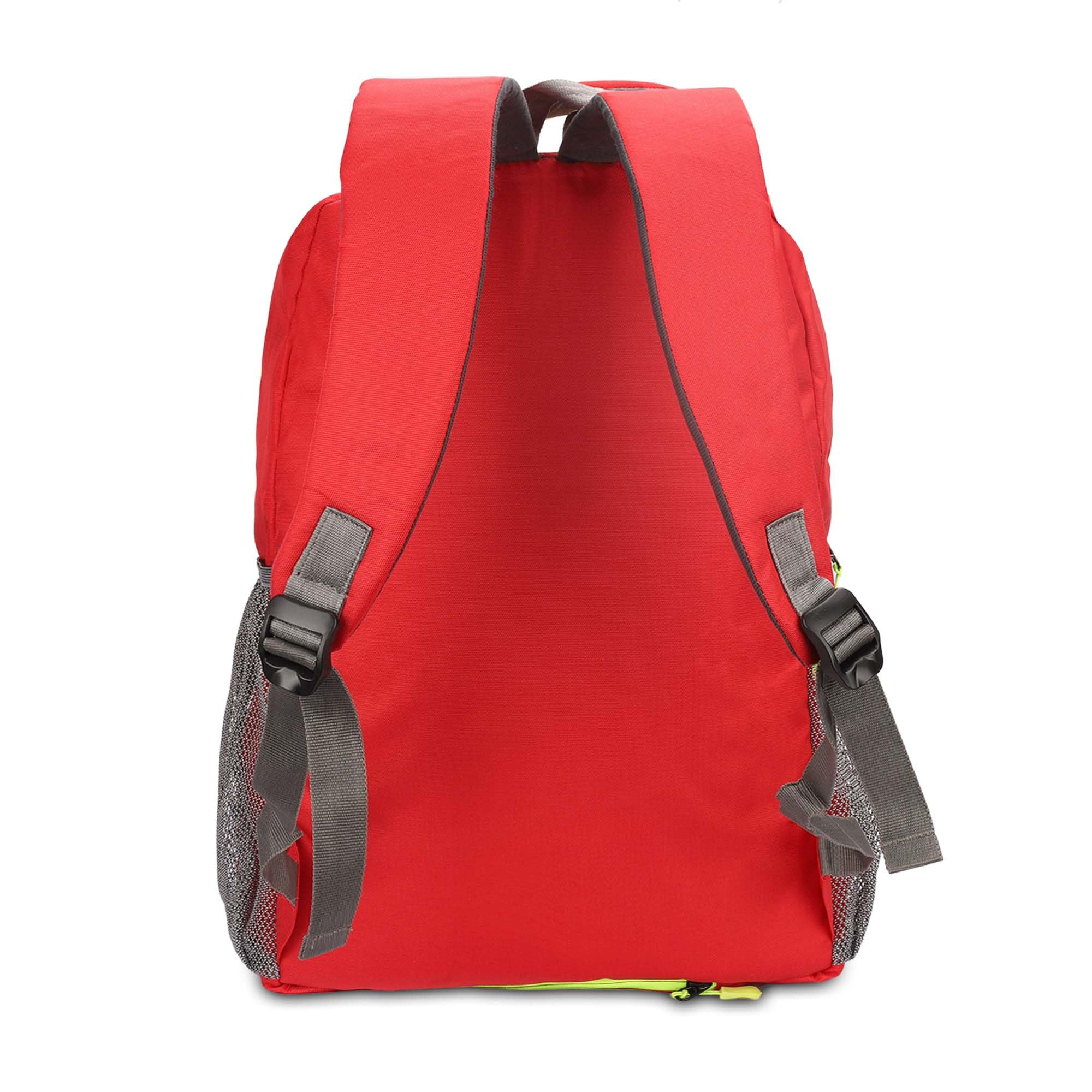 THE CLOWNFISH Madison Series 23 liters Polyester 15.6 inch Laptop Backpack with Backpack Cover Office College School Bag Travel Backpack For Men and Women (Red) 1