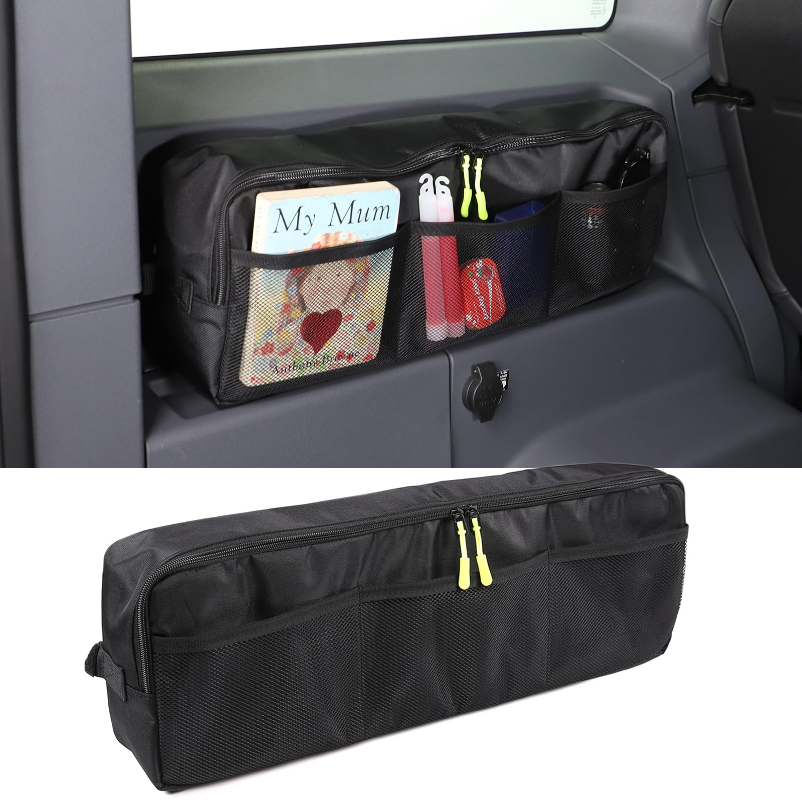 Borsa organizer per bagagliaio compatibile con Ineos Grenadier 2020-2024, borsa portaoggetti per bagagliaio posteriore multi-scomparto in tessuto Oxford per auto, salvaspazio, tasche multiple,