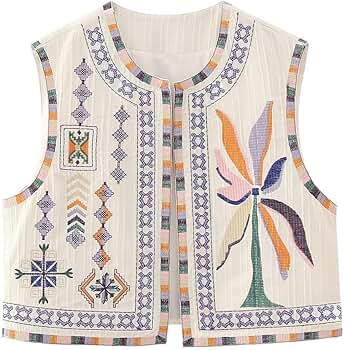 【eaphi】EMBROIDERY CORD VEST EMBROIDERY CORD VEST