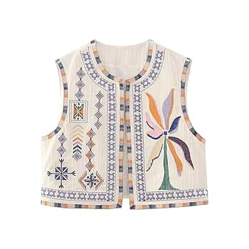 トップス Eaphi EMBROIDERY CORD VEST EMBROIDERY CORD VEST