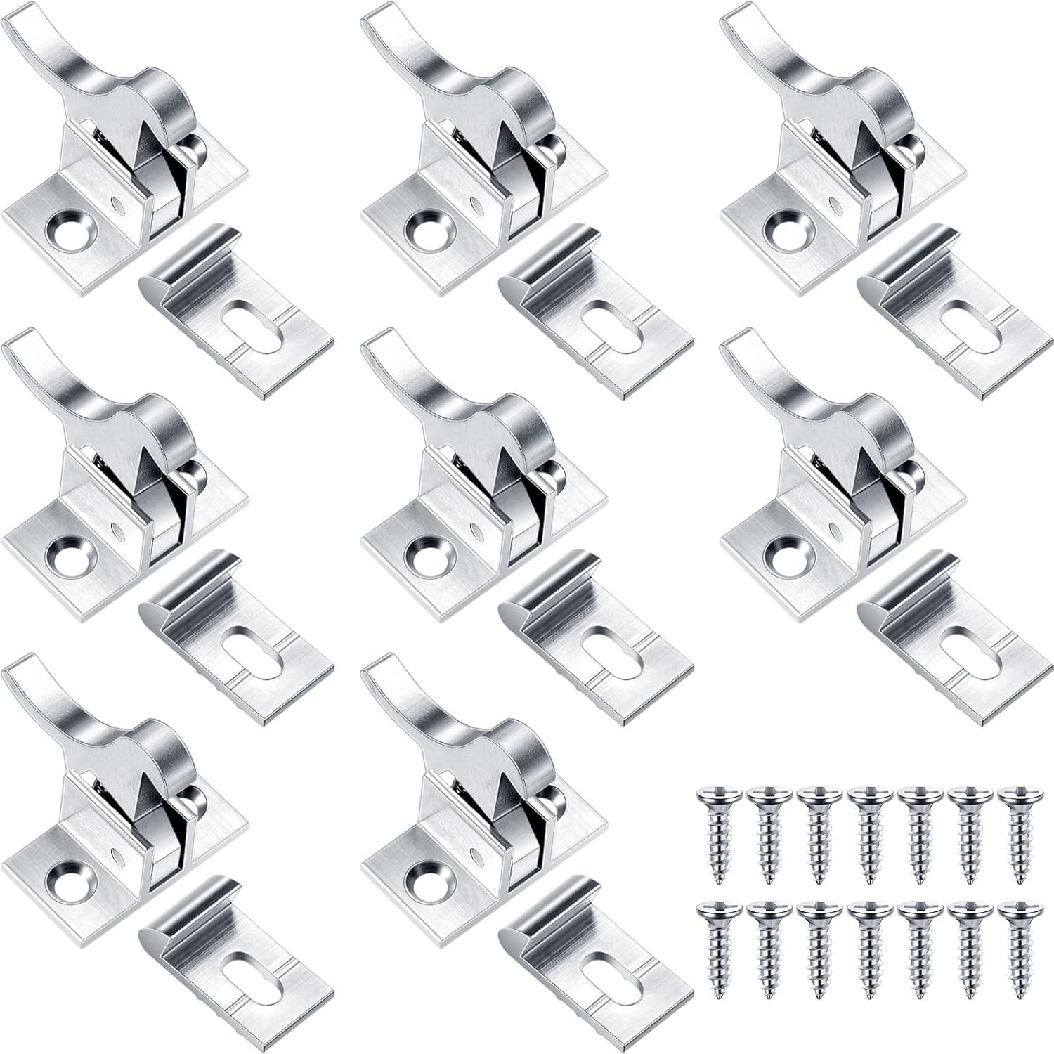 Lounsweer 8 Pcs Brass Heavy Duty Door Latch Closets