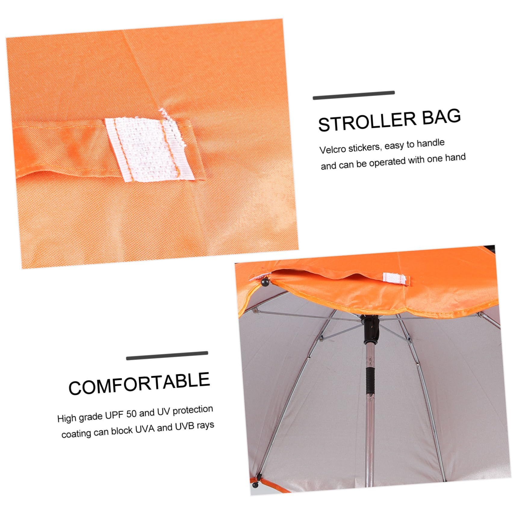 4piezas Sombrilla Para Cochecito De Parasol Uv Protección Solar Clip Compatible Sillas De Paseo y Extraíble