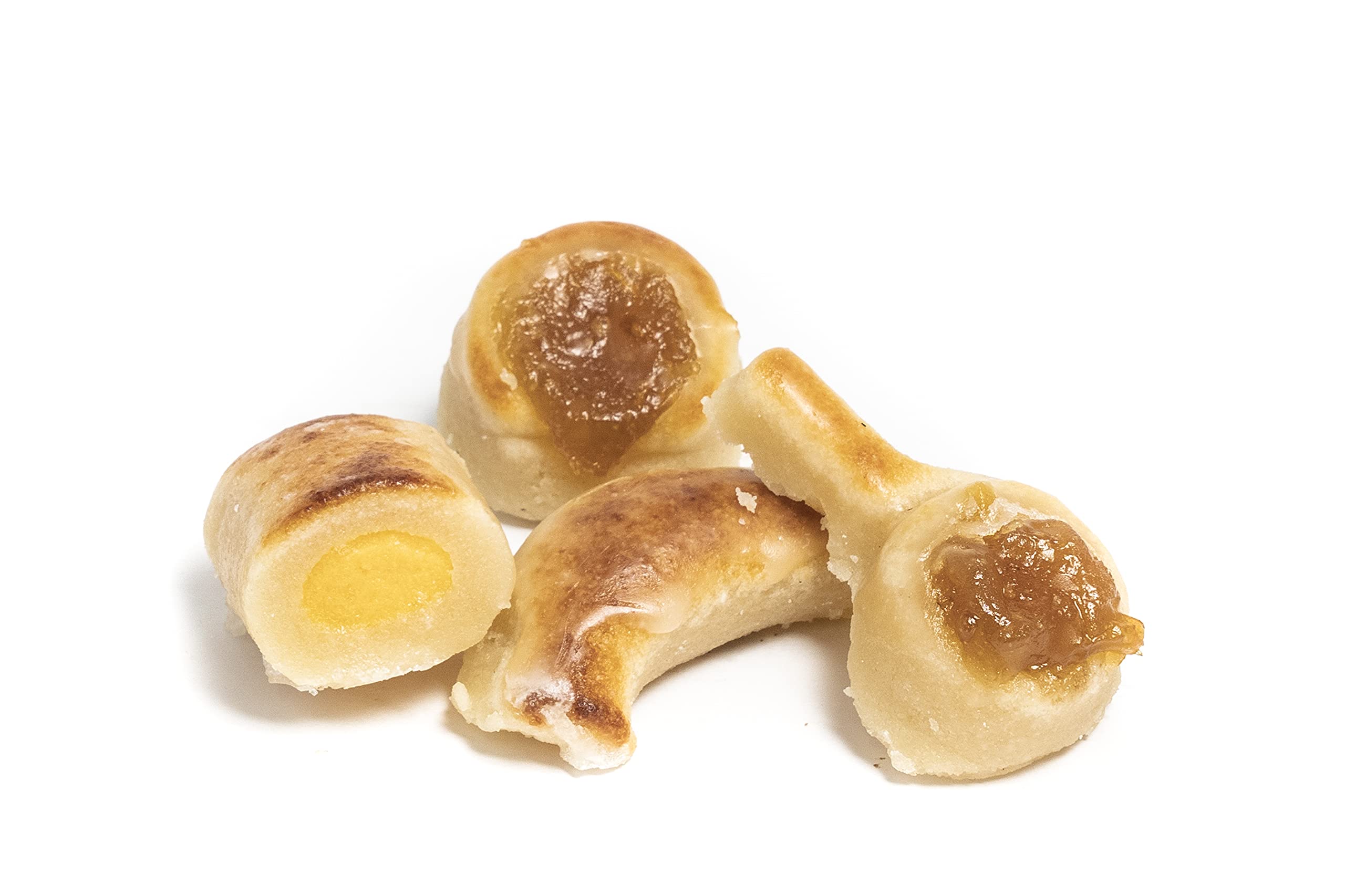 Mazapán Tradicional de Toledo. Calidad Suprema. Mazapanes Barroso. Figuritas de Mazapán sin Relleno y Figuritas con Relleno de Yema y Fruta. Peso neto 500 gramos.
