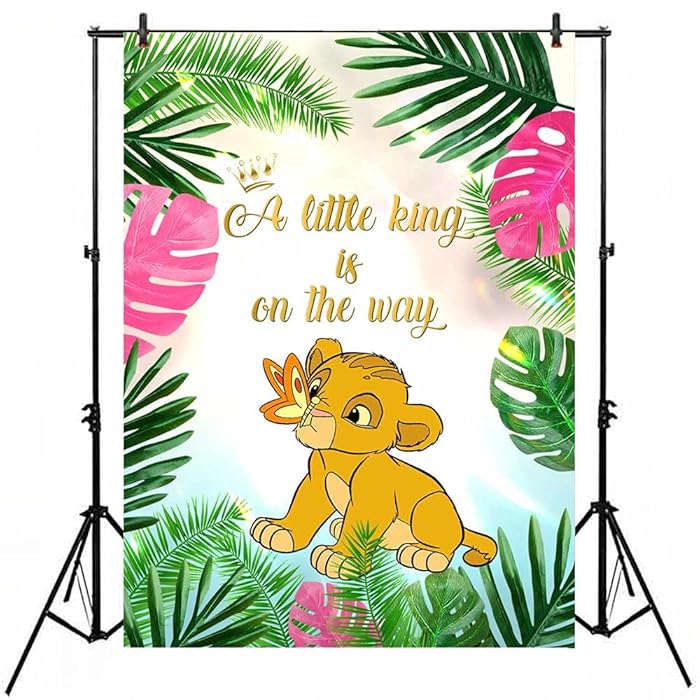 Buy VV Backdrop Lion King Baby Shower Backdrop for Boy 7x5 A Little