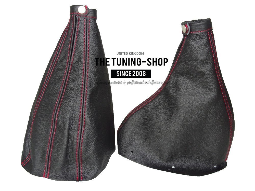 The Tuning-Shop Ltd Automatic Gear & Handbrake Gaiter Black Genuine Leather M3 /// Stitching - View #4