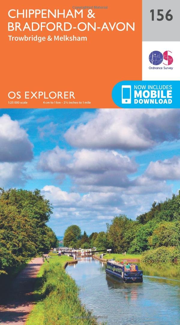 Chippenham & Bradford-on-Avon Map | Trowbridge & Melksham | Ordnance Survey | OS Explorer Map 156 | England | Walks | Hiking | Maps | Adventure