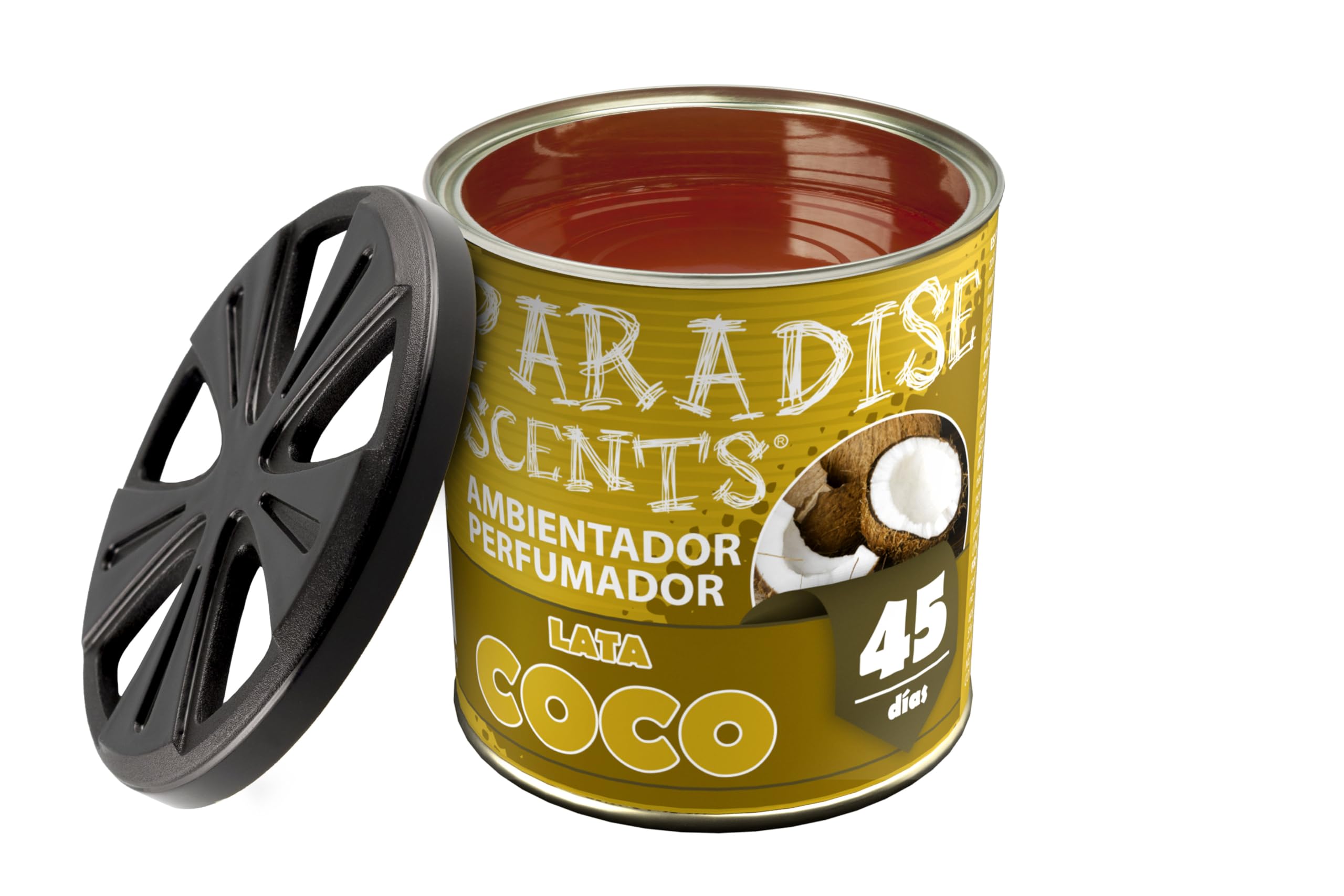 Paradise Scents Paradise PER80125 Perfumador Lata Coco, Color Ocre, 100 gr