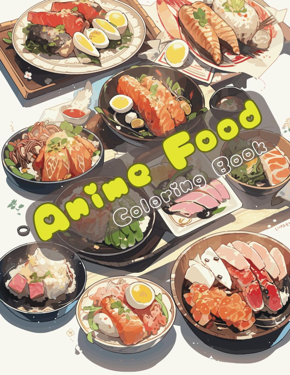 Anime Food Coloring Book: For relaxation, Anime Enthusiasts, Stress Relief, Adult Coloring Book