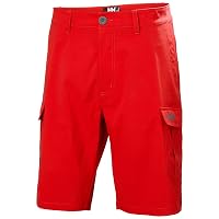 Helly Hansen HH Qd Cargo Shorts da Uomo 28 cm, Rosso