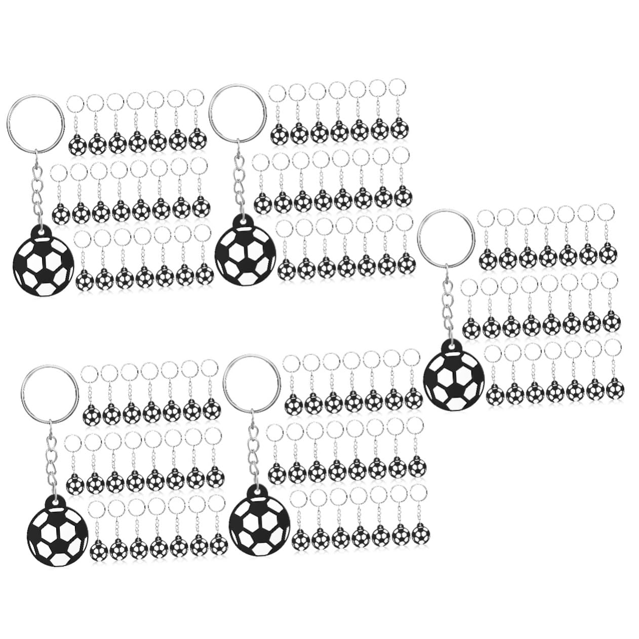 Toddmomy Fußball Schlüsselanhänger Pvc Soft Touch Sportliche Fußball Anhänger Mit Metallring Für Auto Und Rucksackschlüssel Leicht Und Strapazierfähig