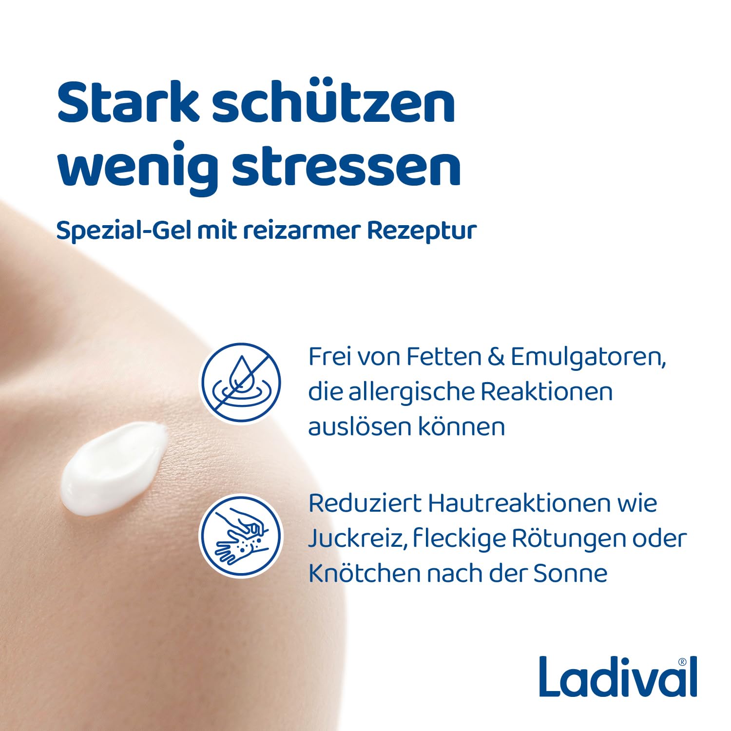 Ladival Gel de protection solaire SPF 30 pour le corps en cas d'allergies solaires et d'acné de Majorque, imperméable, avec protection cellulaire unique 4 fois, crème solaire 200 ml