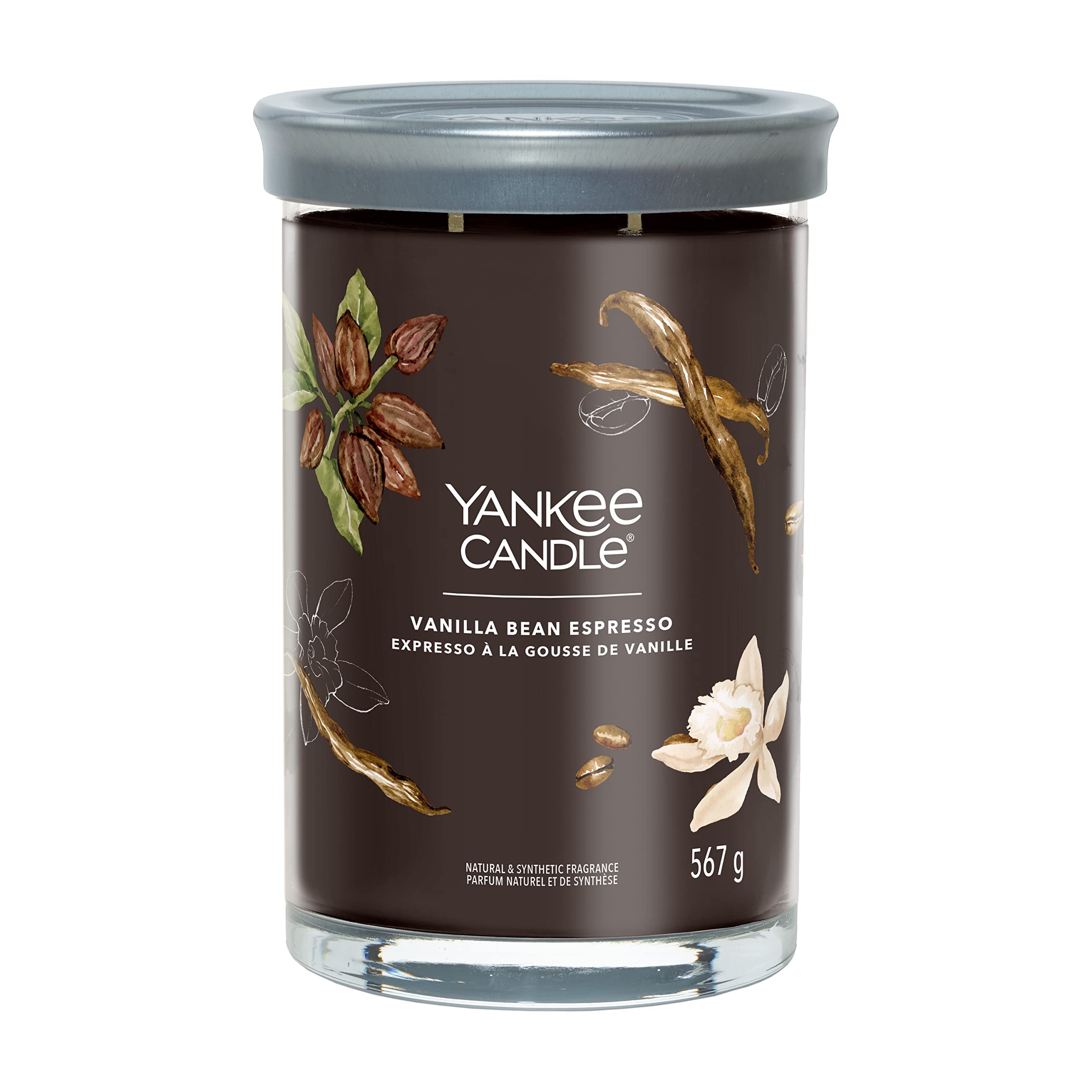Vela Perfumada Yankee Candle Signature - Cereza Negra, Tarro Grande Con Doble Mecha Y Cera De Soja | Fragancia Duradera Vela Decoración Hogar