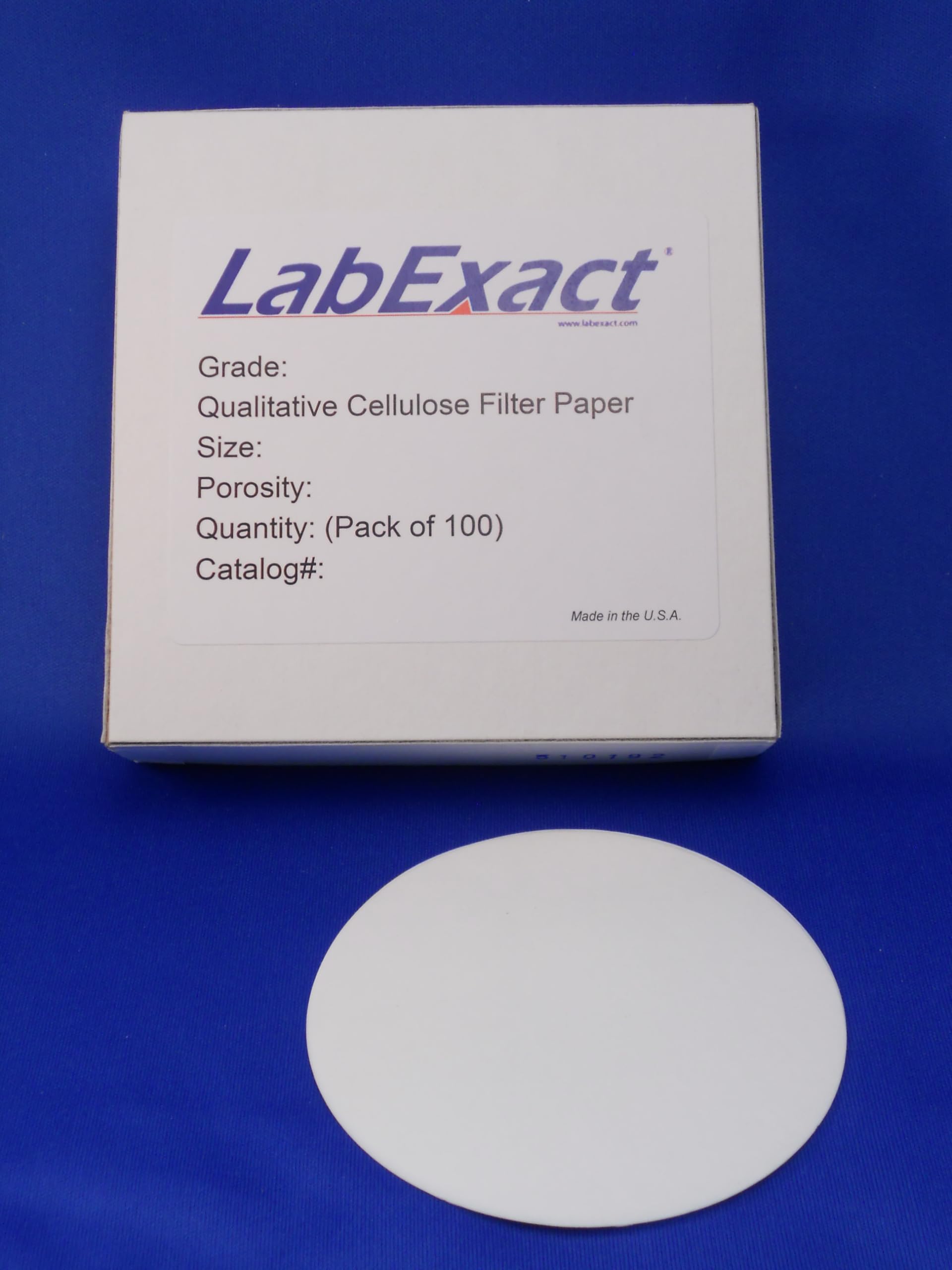 PSC CFP3-125 Grade CFP3 Cellulose Filter Paper, Cut 12.5cm Dia. 100/pk Qualitative Grade