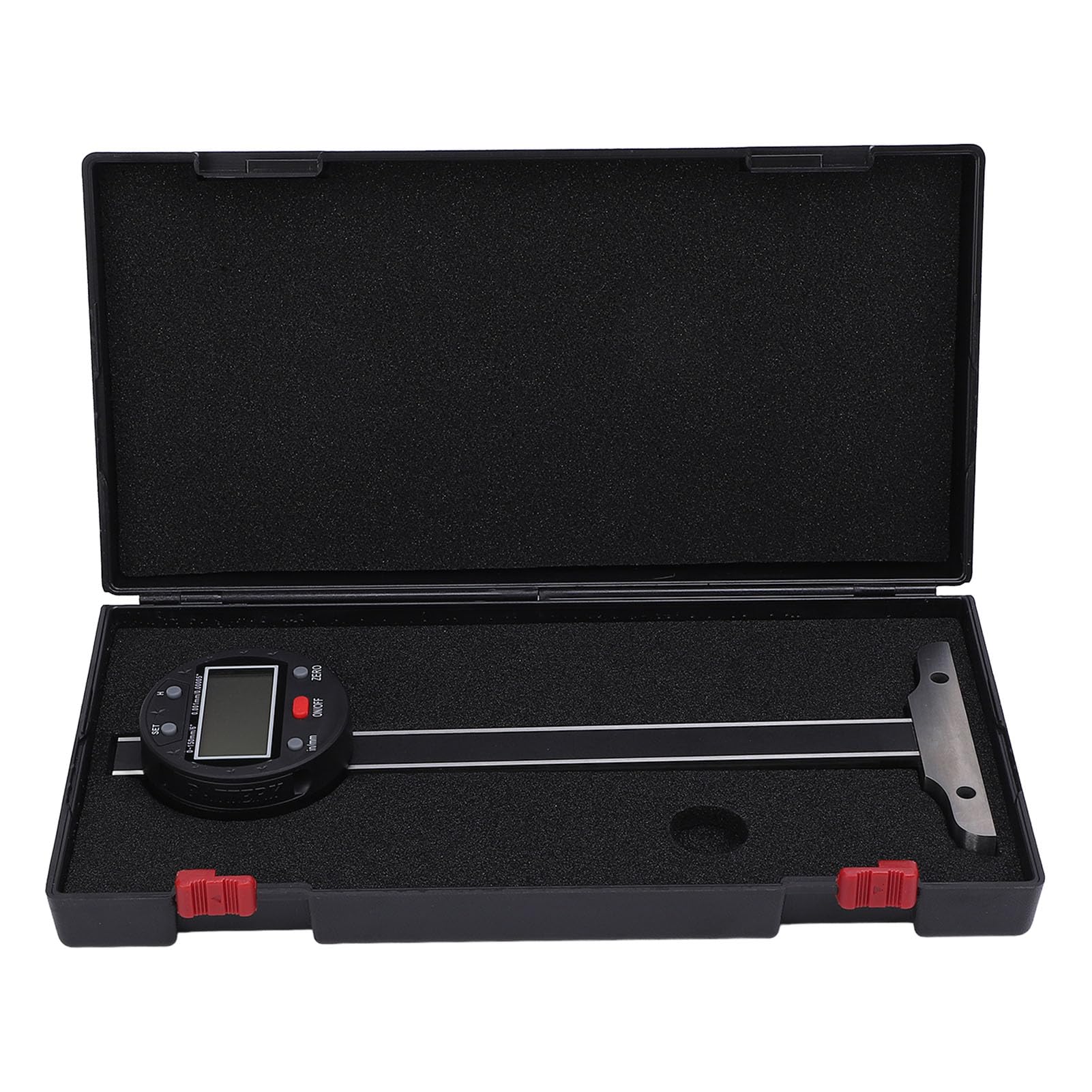 Digital Depth Gauge 0-150mm 0-6in Range 0.001mm Accuracy LCD Screen Electronic Depth Measuring Tool