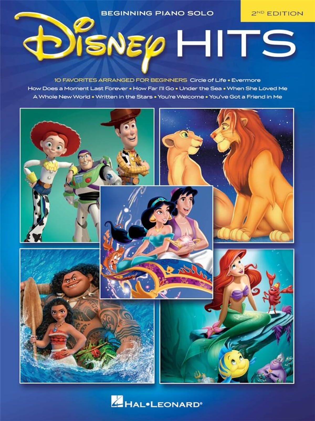 Beginning Piano Solo: Disney Hits 2nd Edition: 2nd Edition - 10 Favorites Arranged for Beginners