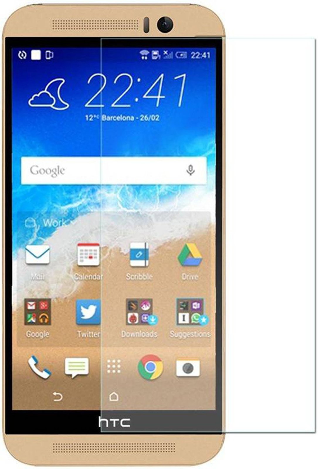 9x pellicola protettiva opaca HTC ONE mini 2 M5 antispecchio