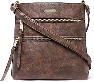 Crossbody Purses for Women, Medium Size Zipper Pocket Adjustable Strap, Soft Leather Women's Shoulder Handbags