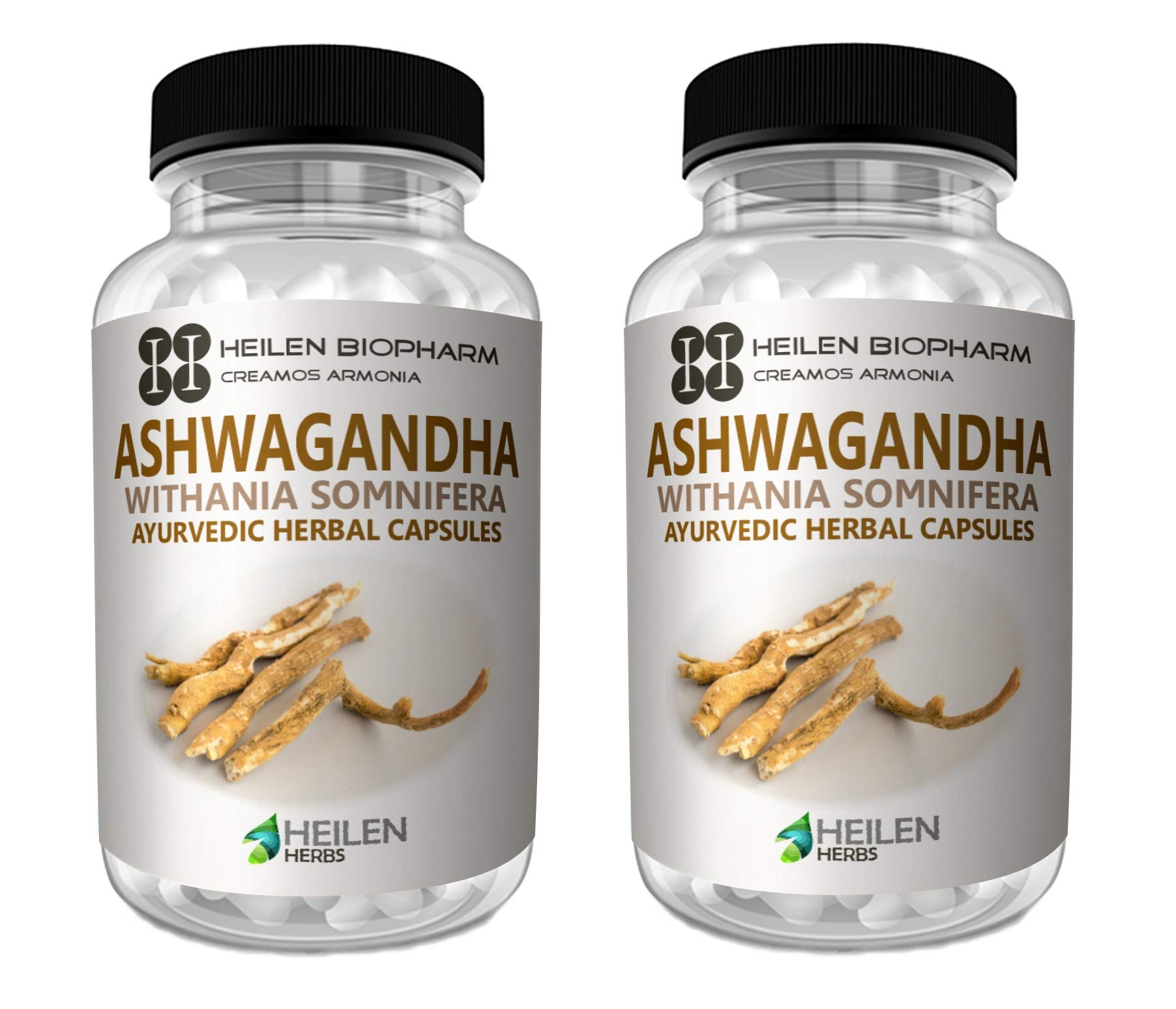 Heilen Biopharm Ashwagandha Powder Capsules For Overall Improvement - 500 mg x 180 Per Bottle Pack of 2 (B07MNW51VK) Amazon Price History, Amazon Price Tracker