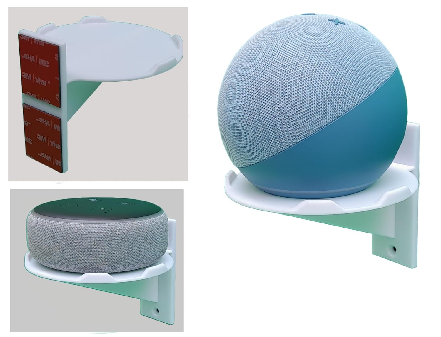 makerV Stick-on Alexa Echo Dot Wall Mount Stand, Alexa Echo Dot 5th Gen / 4th Gen/ 3rd Gen Holder, Adhesive Wall Mount Speaker Stand (Pack of 1) makerV Stick-on Alexa Echo Dot Wall Mount Stand, Alexa Echo Dot 5th Gen / 4th Gen/ 3rd Gen Holder, Adhesive Wall Mount Speaker Stand (Pack of 1)