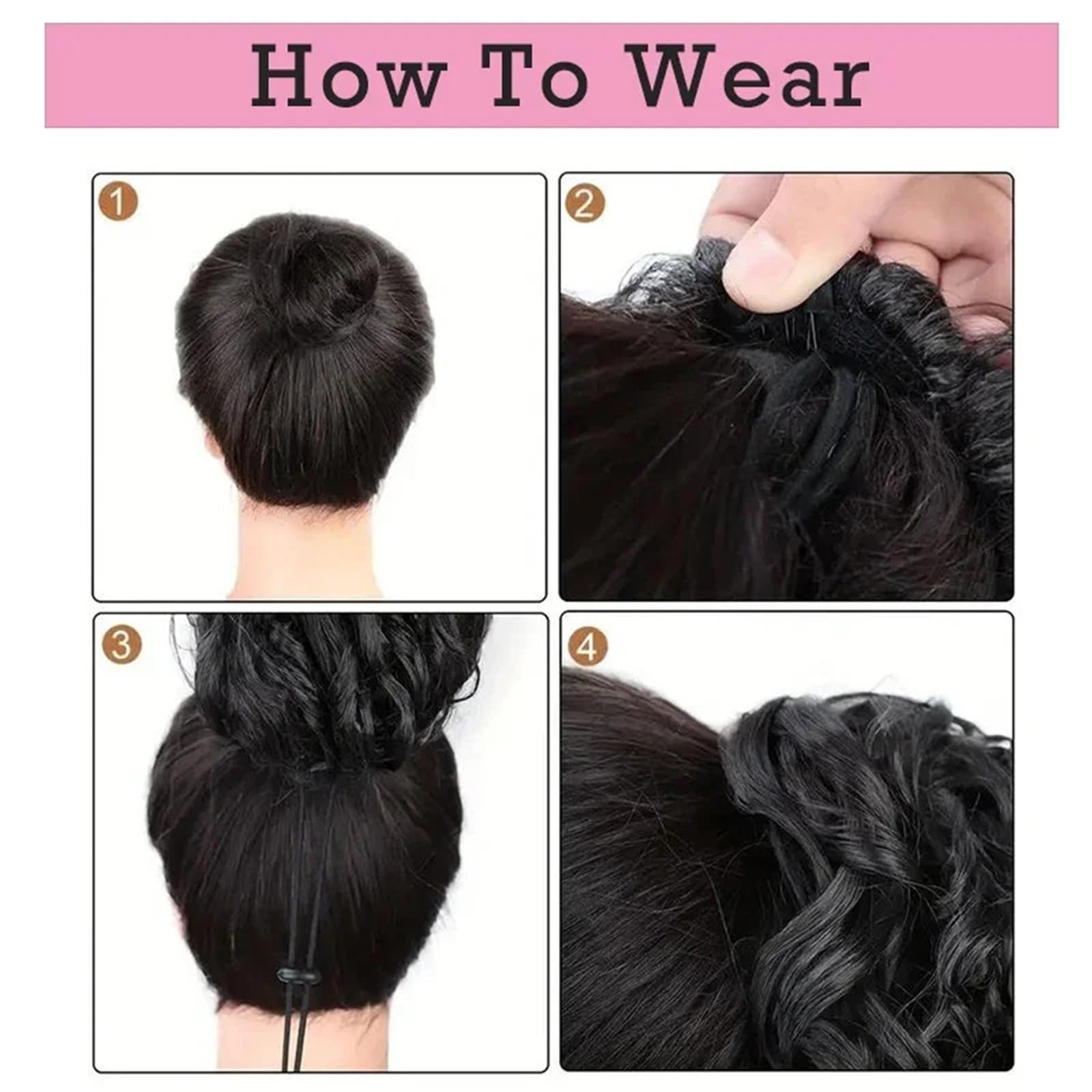 Extensión de cola de caballo for mujer, corta, suelta, rizada, con clip, postizo de cola de caballo rubia, esponjosa y rizada(T1B-30)