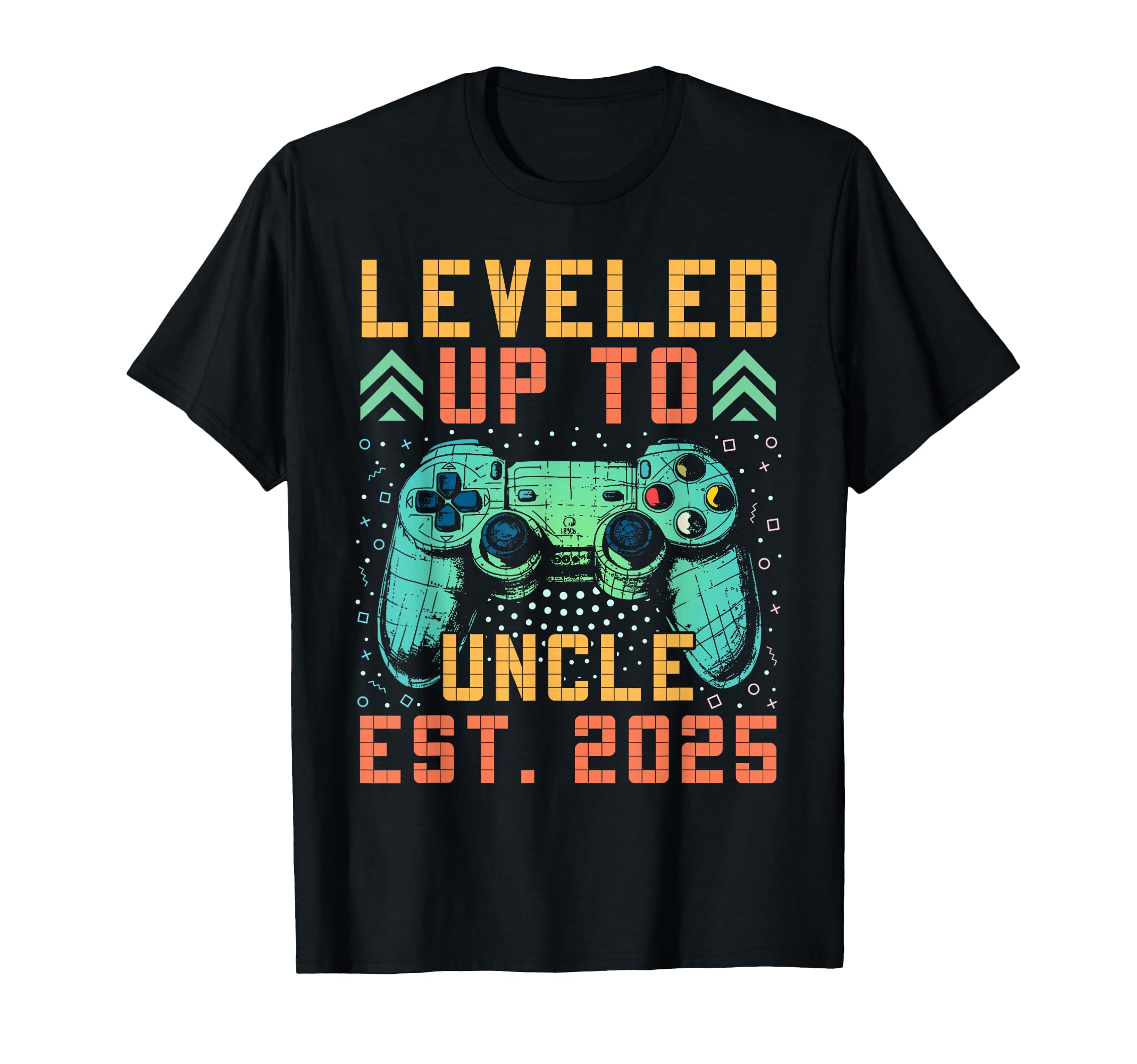 Promoted to Uncle 2025 Leveled Up to Uncle Est 2025 Gaming T-Shirt
