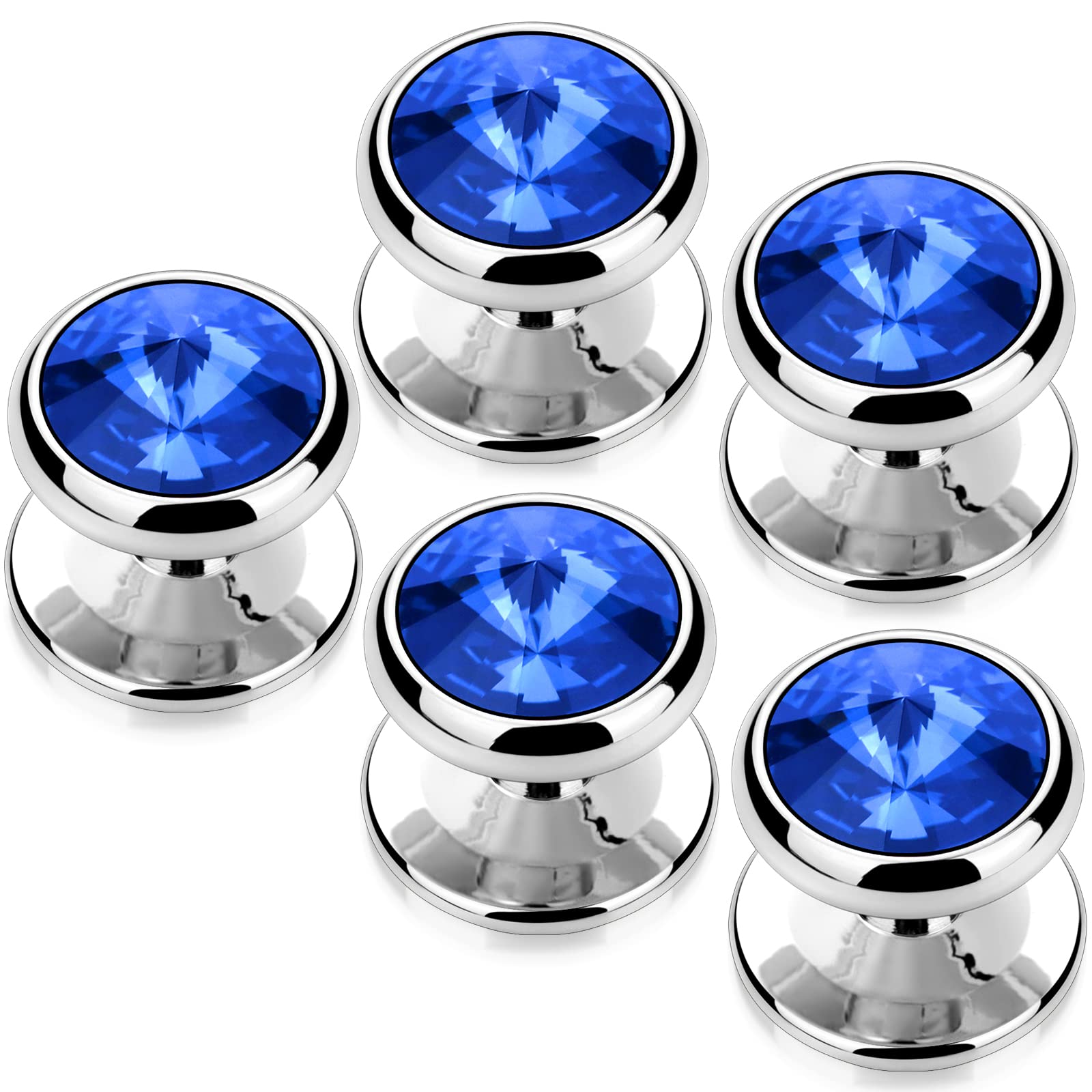 HAWSON Crystal Shirt Studs for Men's Tuxedo Shirt, Tuxedo Buttons for Birthday Wedding Party Christmas.