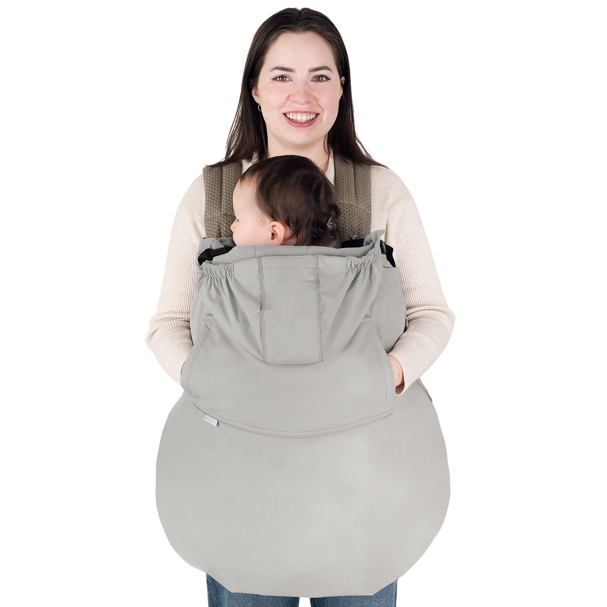 JAN & JUL Funda impermeable para portabebés para lluvia, ajuste universal para asientos de coche y cochecitos (Greystone)