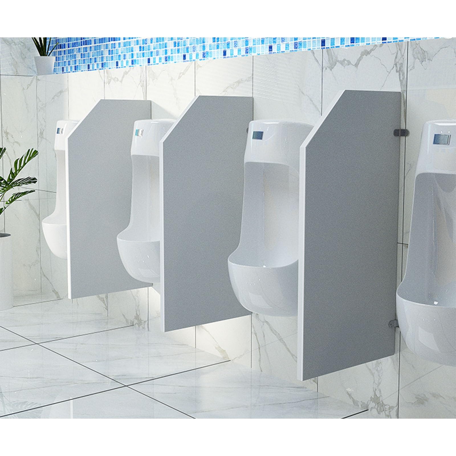 Panel separador para urinario y mampara divisoria de privacidad