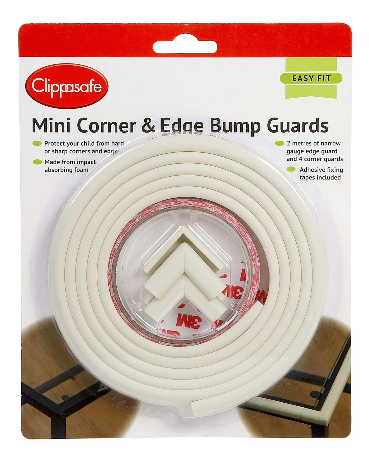 Baby/Kids/Child Safety Premium Mini Corner & Edge Bump Guards - Cream
