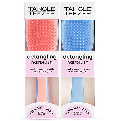 Tangle Teezer Ultimate Detangler cepillo duo, cepillo para cabello seco y húmedo, elimina nudos y reduce la rotura para todo tipo de cabello,