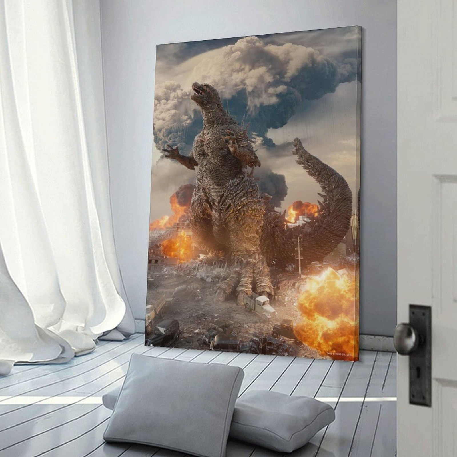 Amazon.co.jp: 映画ゴジラ-1.0ポスターアートパネル キャンバス 芸術