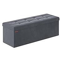 SONGMICS Cassapanca, Pouf Contenitore