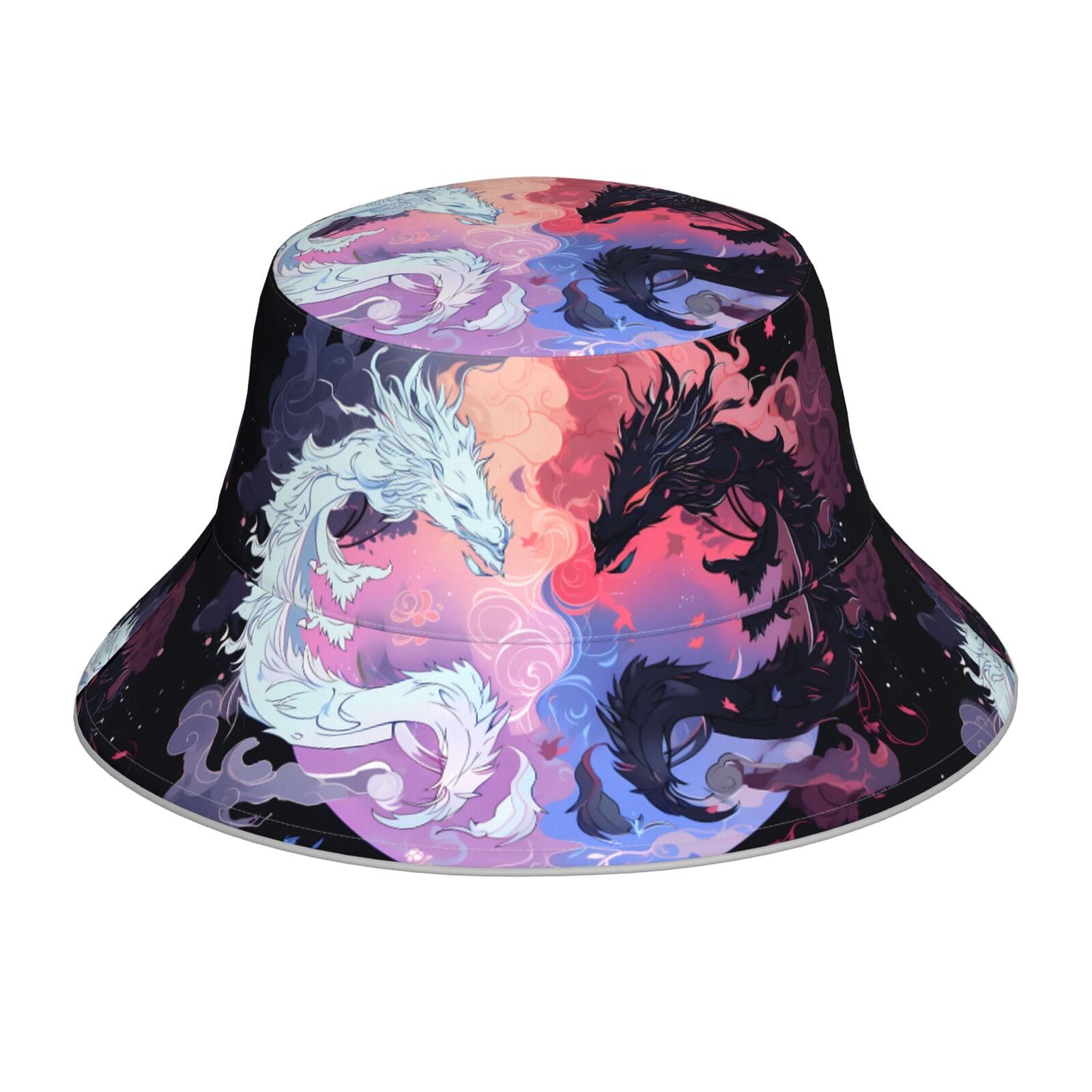 ETERNAL YOU★Yin Yang Bucket Hat 2Color YYHWHJDE Yin Yang Sky Printing Reversible Bucket Hat