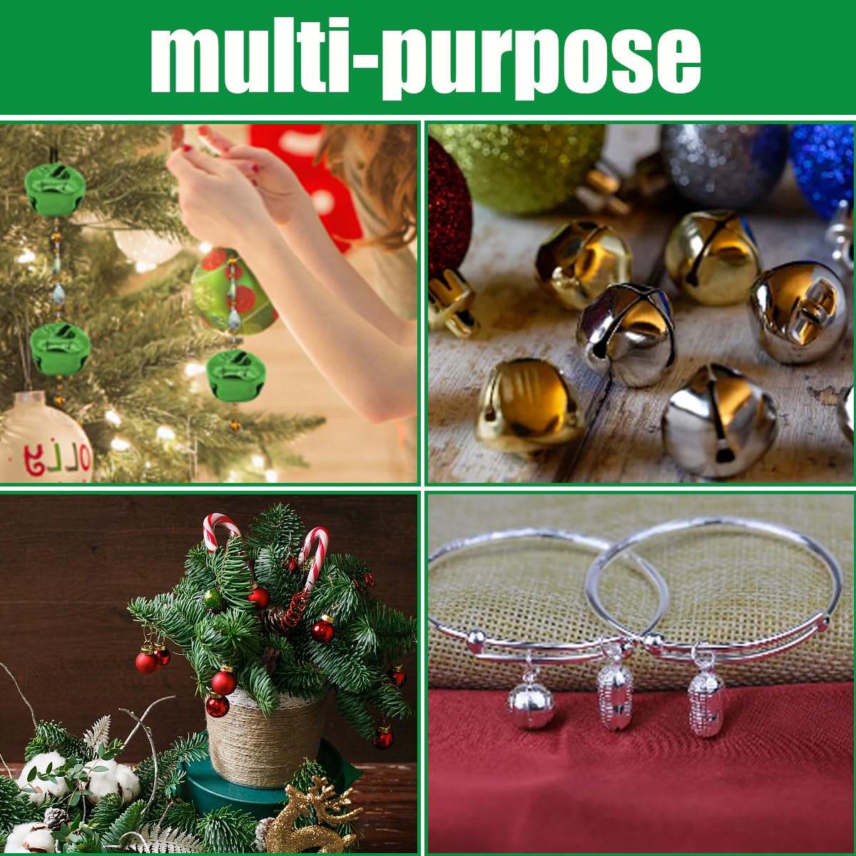 100 Campanellini Metallo 12mm - Sonagli Dorati Per Decorazioni DIY, Natale E Gioielli - Foto 5