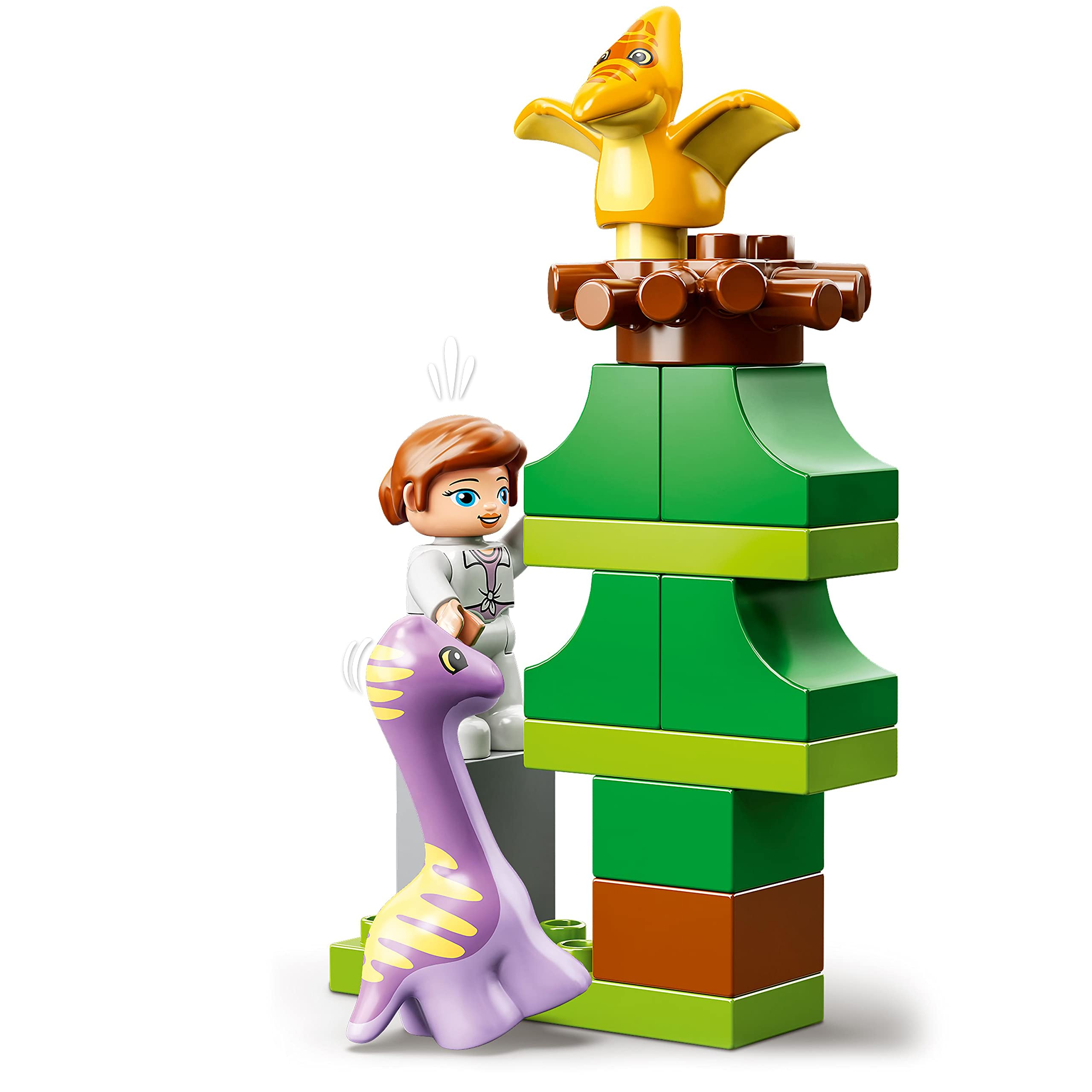 LEGO 10938 DUPLO Jurassic World Dinosaurier Kindergarten mit Baby Dino Figuren und Triceratops, Spielzeug und Steine für Kleinkinder ab 2 Jahre, Mädchen und Jungen