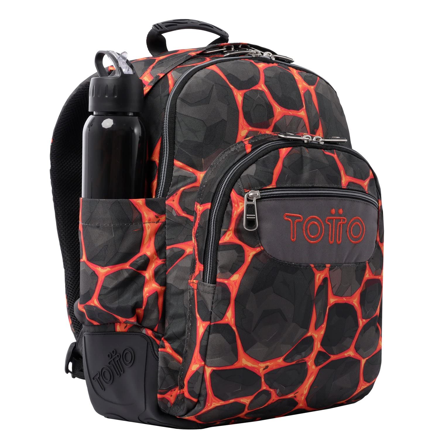 TOTTO Sac à Dos Scolaire imprimé Roches - Crayoles