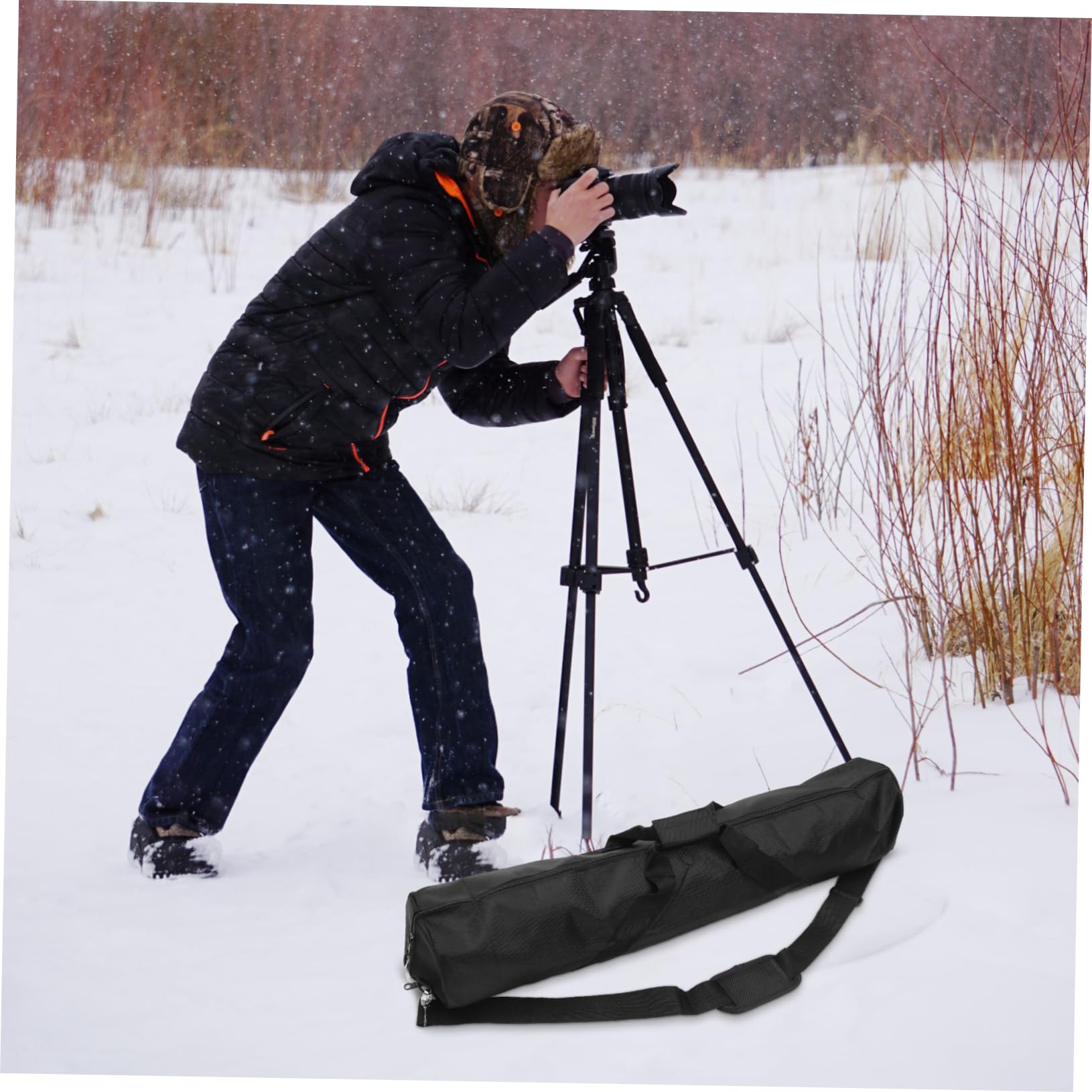 Borsa Da Viaggio Per Treppiede Sacchetto Resistente Per Supporti Fotografici e Luci Spallacci Per e Videografi